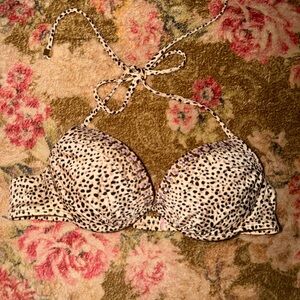 Victoria's Secret Leopard Print Bikini Top